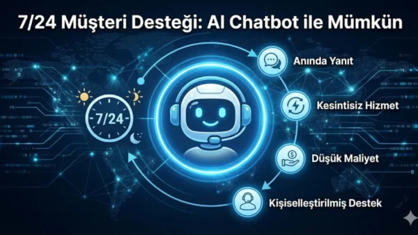 7/24 Müşteri Desteği: AI Chatbot ile Mümkün