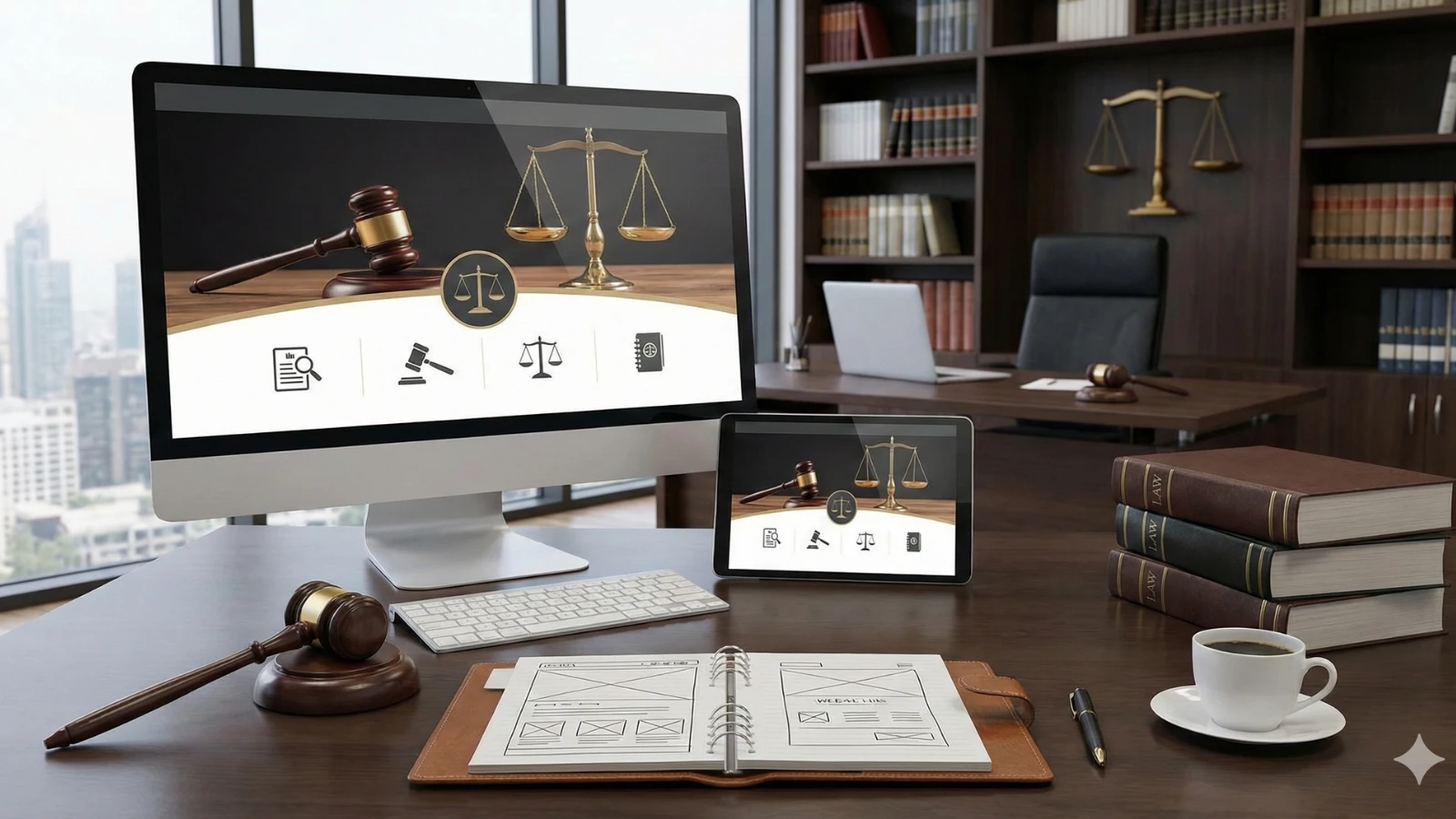 Avukatlar için web sitesi tasarımı, sıfırdan avukat sitesi kurulumu hizmeti