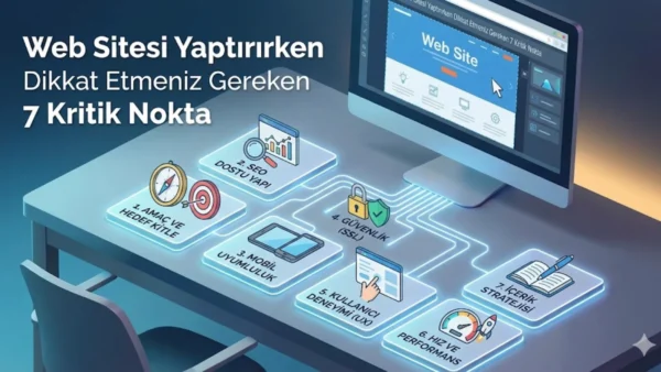 Web Sitesi Yaptırırken Dikkat Etmeniz Gereken 7 Kritik Nokta